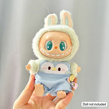 Load image into Gallery viewer, For 17cm Labubu I II Idol Dolls Clothes Cute Hat Bib Pants Sets New Year Accessories for Korea Kpop Exo Clothing Winter Gifts