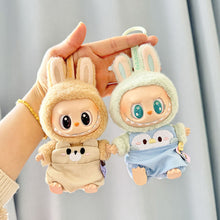 Load image into Gallery viewer, For 17cm Labubu I II Idol Dolls Clothes Cute Hat Bib Pants Sets New Year Accessories for Korea Kpop Exo Clothing Winter Gifts