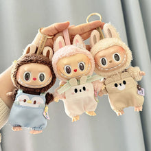 Load image into Gallery viewer, For 17cm Labubu I II Idol Dolls Clothes Cute Hat Bib Pants Sets New Year Accessories for Korea Kpop Exo Clothing Winter Gifts