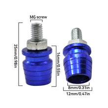 Load image into Gallery viewer, Aluminum Alloy 6MM Motorcycle License Plate Screw Cover Shell Holes Plate Scooter Accessories for Electric Motorcycle Part