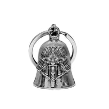 Load image into Gallery viewer, Punk Wing Motorcycle Bell Keychain Pendant Men's Hip Hop Rock Riding Exorcism Amulet Jewelry Accessories Bike Riders Gift