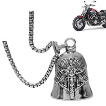 Load image into Gallery viewer, Punk Wing Motorcycle Bell Keychain Pendant Men's Hip Hop Rock Riding Exorcism Amulet Jewelry Accessories Bike Riders Gift
