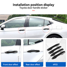 Load image into Gallery viewer, 4Pcs Car Door Handle Trim External Protective Carbon Fiber Accessories For Camry Corolla Levin Levn PRIUS BZ4X