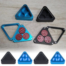 Load image into Gallery viewer, 1PC Pool Cue Tip Triangle Storage Box Three Holes Spare Bulk Cue Tip Storage Device Billiard Supplies