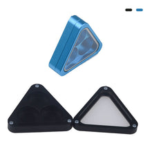 Load image into Gallery viewer, 1PC Pool Cue Tip Triangle Storage Box Three Holes Spare Bulk Cue Tip Storage Device Billiard Supplies
