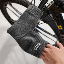 Load image into Gallery viewer, 1 Pair Autumn And Winter Outdoor Cycling Knitted Handle Cover Lengthened Rib Top Windproof Cold-Resistant Electric Bicycle Hand Guard