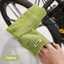 Load image into Gallery viewer, 1 Pair Autumn And Winter Outdoor Cycling Knitted Handle Cover Lengthened Rib Top Windproof Cold-Resistant Electric Bicycle Hand Guard