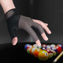 Load image into Gallery viewer, 1PC Professional Three-Finger Billiard Gloves For Left Hand Color Matching Style Non-Slip Breathable Competition Gloves Billiard Supplies