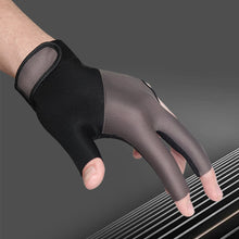 Load image into Gallery viewer, 1PC Professional Three-Finger Billiard Gloves For Left Hand Color Matching Style Non-Slip Breathable Competition Gloves Billiard Supplies