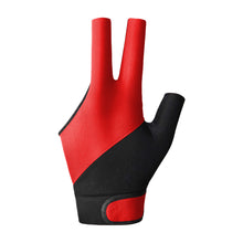 Load image into Gallery viewer, 1PC Professional Three-Finger Billiard Gloves For Left Hand Color Matching Style Non-Slip Breathable Competition Gloves Billiard Supplies