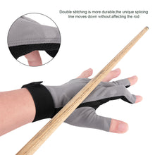 Load image into Gallery viewer, 1PC Professional Three-Finger Billiard Gloves For Left Hand Non-Slip Breathable Snooker Gloves Self-Adhesive Cloth Fixed