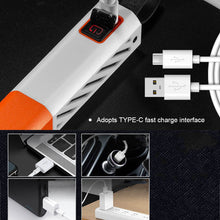 Load image into Gallery viewer, Outdoor Camping Multifunctional White Laser Flashlight With Lanyard LED Emergency Strong Light Zoom Flashlight