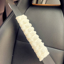 Load image into Gallery viewer, Car Plush Lumbar Headrest Belt Cover Rear Mirror Protector Cover Winter Warm Cushion Head Neck Pillow Tissue Box Girls Decoration Accessories