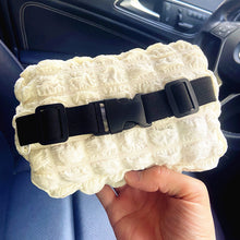 Load image into Gallery viewer, Car Plush Lumbar Headrest Belt Cover Rear Mirror Protector Cover Winter Warm Cushion Head Neck Pillow Tissue Box Girls Decoration Accessories