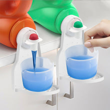 Load image into Gallery viewer, Laundry Detergent Universal White Organizer Soap Dish Accessories Drip Collector Cup Holder Fabric Softener Rack Spill