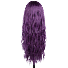 Load image into Gallery viewer, Long Body Wave Black Pink Cosplay Wigs Heat Resistant Synthetic Wigs Middle Part Natural Lolita Wigs For Women