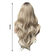 Load image into Gallery viewer, Fashionable Mid Wave Light and Thin Natural Mixed Color Light Gray Full Head Wig for Women