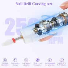 Load image into Gallery viewer, Portable Small Wireless Electric Nail Polisher Powerful Cordless Nail Drill Replaceable Nail Drill Bits Nail Art Performance