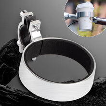 Load image into Gallery viewer, Aluminum Alloy Bicycle Water Cup Holder Handlebar Coffee Holder Adjustable Handlebar Water Bottle Holder