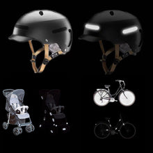 Load image into Gallery viewer, Motorcycle Helmets Invisible Black Reflective Stickers Arrow Style Reflective Tape For Helmets Bikes Motorcycles