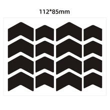 Load image into Gallery viewer, Motorcycle Helmets Invisible Black Reflective Stickers Arrow Style Reflective Tape For Helmets Bikes Motorcycles