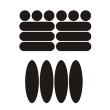 Load image into Gallery viewer, Motorcycle Helmets Invisible Black Reflective Stickers Simple And Effective Reflective Tape Circle and Oval For Helmets Bikes