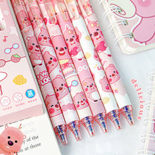 Load image into Gallery viewer, 6Pcs Cute Capybara Gel Pens Kawaii Pen Set Quickly-Drying Blue Erasable Pens Office School Supplies Kawaii Aesthetic Stationery