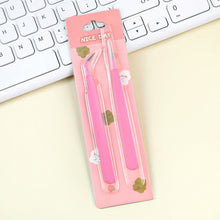 Load image into Gallery viewer, 2pcs Tweezers Creative Macaroon Color Clip for DIY Decroative Journal Diary Scrapbook Sticker Tool Back To School Student Supply
