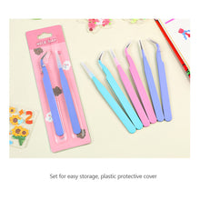 Load image into Gallery viewer, 2pcs Tweezers Creative Macaroon Color Clip for DIY Decroative Journal Diary Scrapbook Sticker Tool Back To School Student Supply