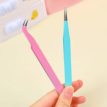 Load image into Gallery viewer, 2pcs Tweezers Creative Macaroon Color Clip for DIY Decroative Journal Diary Scrapbook Sticker Tool Back To School Student Supply