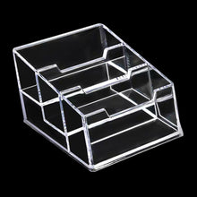 Load image into Gallery viewer, Transparent Business Card Holder Acrylic Display Stand Box Desk Storage Shelf Plastic Desktop Place Card Holder Office Supplies