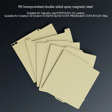 Load image into Gallery viewer, Double Sided PEI Spring Steel Sheet Honeycomb Build Plate For Bambu Lab P/X A1 mini Creality K Ender3 V3/VK/VS/S1/SP Ender5 S1