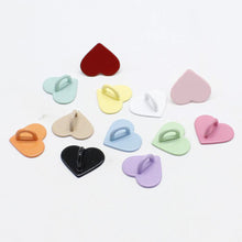 Load image into Gallery viewer, Adhesive Metal Heart Phone Charm Holder Mobile Phone Case Finger Ring Stand Hooks Buckle Charms Clasp DIY Accessories String