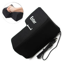 Load image into Gallery viewer, USB Enter Key Vent Pillow Soft Computer Button Return Key For Offices Decompression Pillow Stress Relief Toy Enter Huge Button