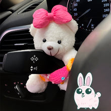 Load image into Gallery viewer, Car Windshield Wiper Turn Signal Switch Ornaments Decorations Plush Doll Bear Auto Interior Decoration Accessories Home Desk Ornament