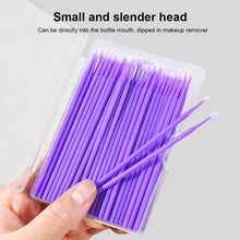 Load image into Gallery viewer, Multipurpose Makeup Cleaning Stick Wiping Eyeliner Removing False Eyelashes Partial Concealer Grafted Eyelash Cotton Swab