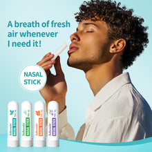 Load image into Gallery viewer, Inhaler Nasal Stick Lipstick-sized Snorting Refreshing Energy Stick Improving Nasal Congestion Mild Portable Nasal Inhaler