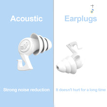 Load image into Gallery viewer, Three-layer Silicone Noise Reduction Earplugs Soft Comfortable Anti-noise Soundproof Reusable Washable Sleeping Mute Earplugs
