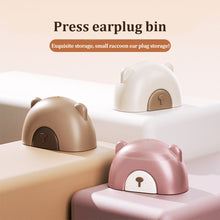 Load image into Gallery viewer, Earplugs Press Storage Box Soft Comfortable Noise Reduction Soundproof Earplugs Lightweight Portable Earplugs Press Box