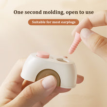 Load image into Gallery viewer, Earplugs Press Storage Box Soft Comfortable Noise Reduction Soundproof Earplugs Lightweight Portable Earplugs Press Box