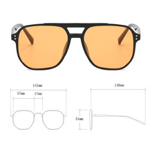 Load image into Gallery viewer, Fashionable Double-beam Blue-light-blocking Glasses Retro Large Frame Glasses Comfortable Versatile Glasses for Women
