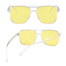 Load image into Gallery viewer, Fashionable Double-beam Blue-light-blocking Glasses Retro Large Frame Glasses Comfortable Versatile Glasses for Women