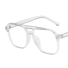 Load image into Gallery viewer, Fashionable Double-beam Blue-light-blocking Glasses Retro Large Frame Glasses Comfortable Versatile Glasses for Women