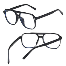 Load image into Gallery viewer, Fashionable Double-beam Blue-light-blocking Glasses Retro Large Frame Glasses Comfortable Versatile Glasses for Women