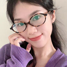 Load image into Gallery viewer, Retro Small Frame Oval Blue-light-blocking Glasses Fashionable Versatile Durable Metal Hinge Glasses for Women