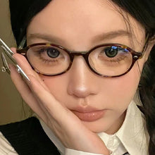 Load image into Gallery viewer, Simple Retro Oval Small Frame Blue-light-blocking Glasses Fashionable Versatile Durable Metal Hinge Glasses for Women