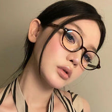 Load image into Gallery viewer, Simple Retro Oval Small Frame Blue-light-blocking Glasses Fashionable Versatile Durable Metal Hinge Glasses for Women
