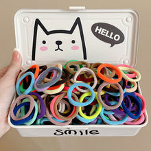 Load image into Gallery viewer, 50pcs/set Colorful Seamless Hair Band Highly Elastic Durable Rubber Band Hair Tie Headwear Hair Accessories for Children