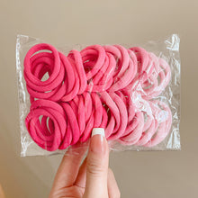 Load image into Gallery viewer, 50pcs/set Colorful Seamless Hair Band Highly Elastic Durable Rubber Band Hair Tie Headwear Hair Accessories for Children