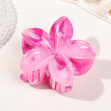Load image into Gallery viewer, Colorful Flower Marbling Hairpin Hair Claw Clip Creative Plastic Hair Clip Simple Fashionable Headwear Hair Accessories for Women